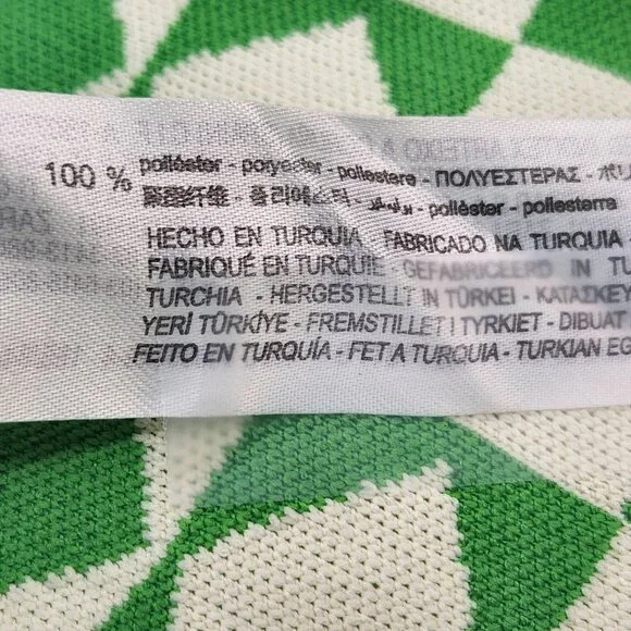 Zara Women's Green and Cream Cardigan, Lime Cream Cropped Button Up Top, Size Sm - Picture 5 of 8